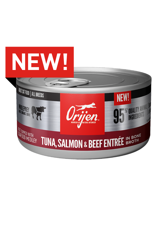 Tuna, Salmon & Beef Entrée Wet Cat Food